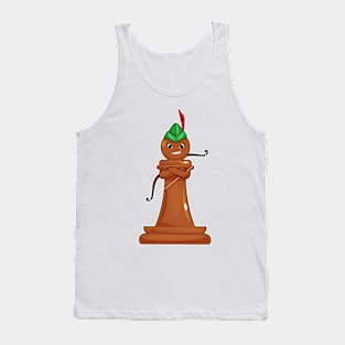 Chess piece Pawn Archer Chess Tank Top